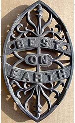old vintage 1900 CAST IRON trivet