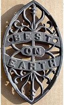 old vintage 1900 CAST IRON trivet