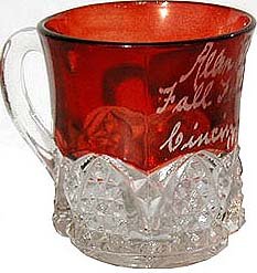 Cincinnati Ruby Flash Glass