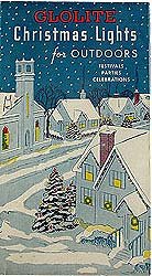 vintage 1940s GLOLITE CHRISTMAS LIGHTS in BOX
