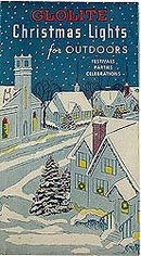 vintage 1940s GLOLITE CHRISTMAS LIGHTS in BOX