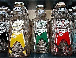 OLD VINTAGE SPACEMAN Galaxy Syrup bottles
