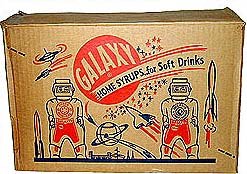 OLD VINTAGE SPACEMAN Galaxy Syrup bottles