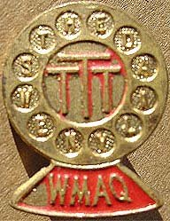 CHICAGO WMAQ Microphone Radio PIN