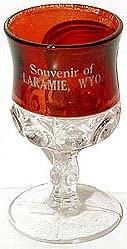 St. Joe Michigan Ruby Flash Goblet