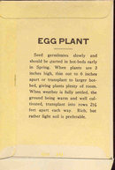 old vintage 1920s NY EGGPLANT SEED PACKET ~ PASADENA CA