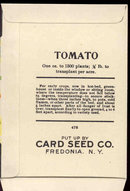 old vintage 1930s WHITE RADISH SEED PACKET ~ FREDONIA NY