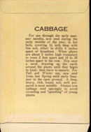 old vintage 1920s FLAT CABBAGE SEED PACKET ~ PASADENA CA