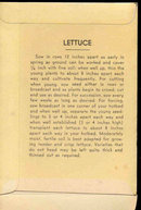 old vintage 1930s LETTUCE SEED PACKET ~ PASADENA CA