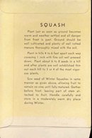 old vintage 1930s SQUASH SEED PACKET ~ PASADENA CA