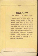 old vintage 1930s SALSFIY OYSTER SEED PACKET ~ PASADENA CA