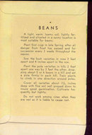old vintage 1930s GREEN BEANS SEED PACKET ~ PASADENA CA