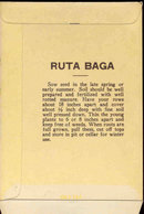 old vintage 1930s RUTABAGA SEED PACKET ~ PASADENA CA