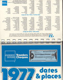 old vintage 1977 AMERICAN EXPRESS CALENDAR booklet