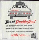 CHEVROLET AD NAPKINS ~ CAR AUTO ~ 1973