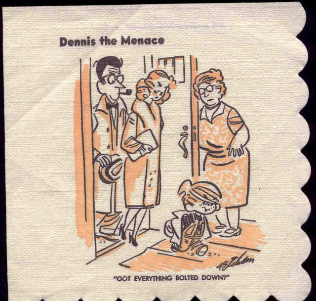 Dennis Menace Napkin