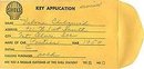 old vintage 1950 SHELL OIL KEY ENVELOPE