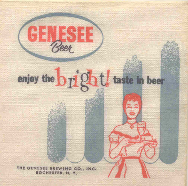 Genesee Beer Napkins - Jenny Sexy Lady