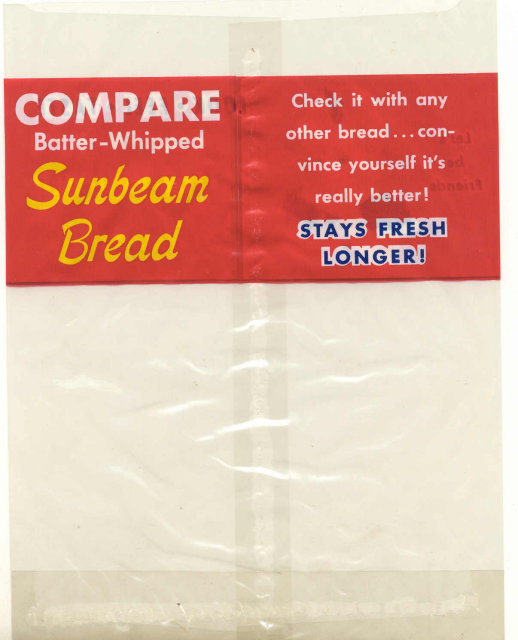 Sunbeam Bread Lunch Bag
