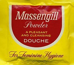 old vintage 1960s MASSENGILL powder douche pak