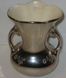 Platinum Rose China Vase 22k