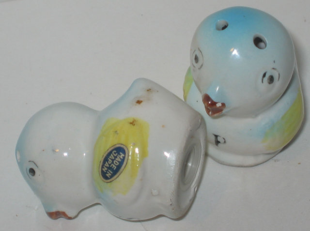 old vintage JAPAN duck SALT PEPPER shakers