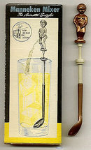 Manneken Mixer Swizzle Stick Peeing Boy Boxed