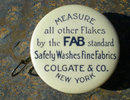 Celluloid FAB Laundry Detergent Tape Measure