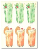 vintage MINT FLOATS ORANGE DRINK ICE CREAM SIGN