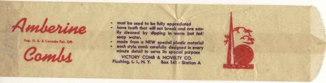Flushing NY Amberine Comb Bag