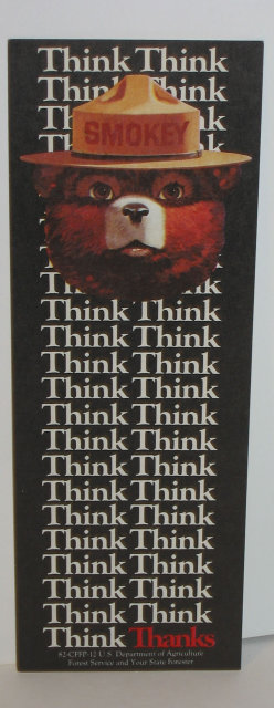 Smokey the Bear Bookmark