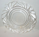 Glass Swirl Cake Plate