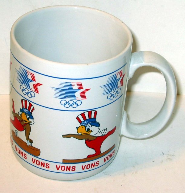 old vintage 1980 OLYMPICS coffee mug