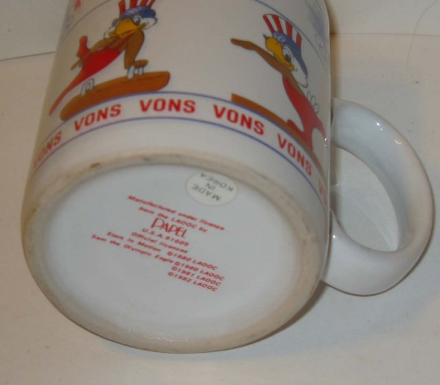 old vintage 1980 OLYMPICS coffee mug