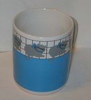 old vintage GREY CAT COFFEE MUG