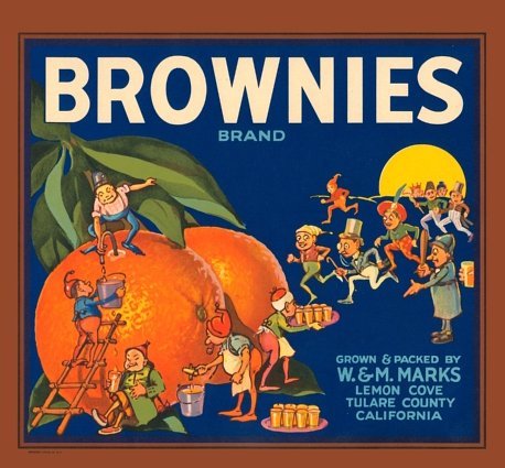 Palmer Cox Brownie Crate Label