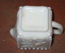 old vintage GRAPE PATTERN Milk Glass Creamer
