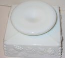 Milk Glass Lidded Candy Dish