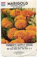 old vintage 1978 MARIGOLD FLOWER GOLD SEED PACK