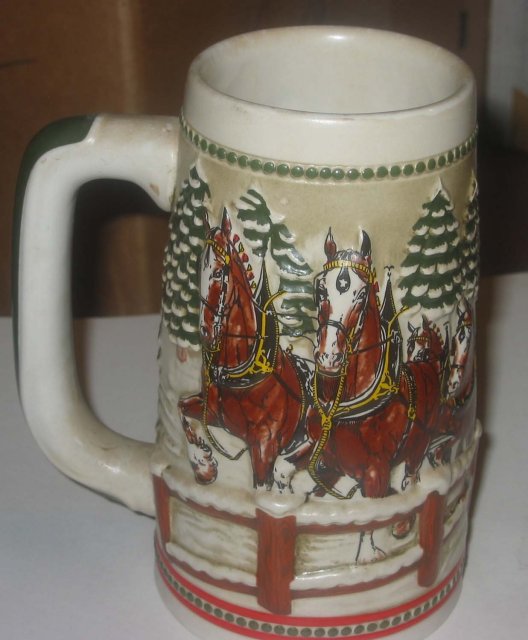 old vintage Anheuser Busch Budweiser Beer Stein