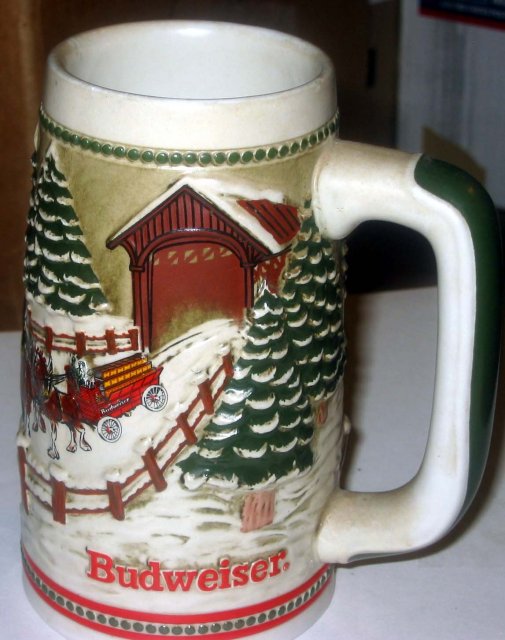 old vintage Anheuser Busch Budweiser Beer Stein