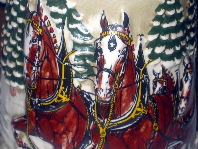 old vintage Anheuser Busch Budweiser Beer Stein