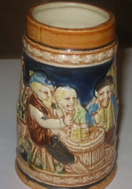 old vintage JAPAN CERAMIC GLAZED BEER STEIN