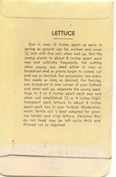 old vintage 1930s ROMAINE LETTUCE seed packet ~ pasadena california
