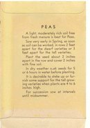 old vintage 1930s PEA pods seed pack ~ Pasadena California