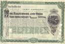 old vintage 1898 BALTIMORE OHIO SOUTHWESTERN