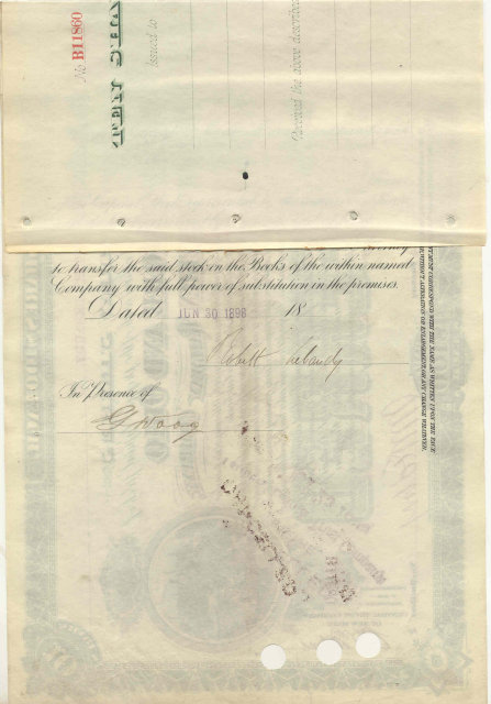 old vintage 1898 BALTIMORE OHIO SOUTHWESTERN