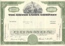 GRAND UNION STOCK CERTIFICATE 1967