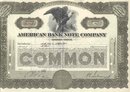 old vintage 1940 AMERICAN BANK NOTE stock certificate