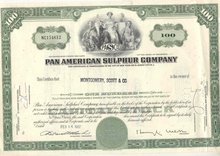 1967 PAN AMERICAN scott Stock Certificate